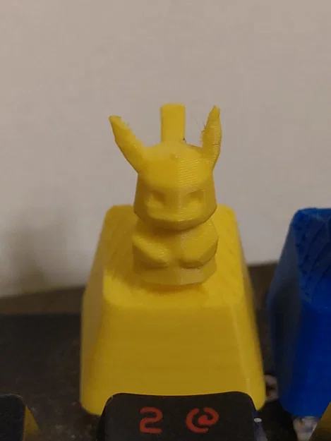 Mẫu in 3D Keycap Low Poly Pikachu trang trí bàn phím cơ độc lạ - Image 1