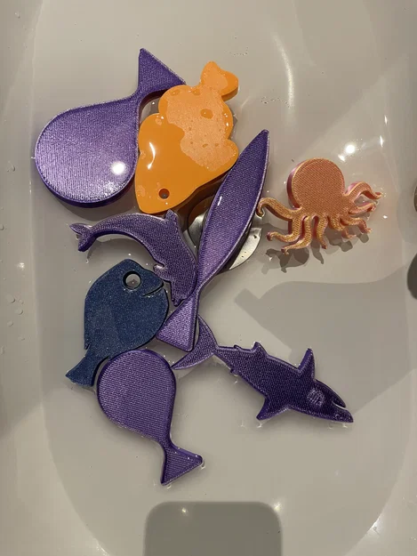 Floating fishies – Bộ sinh vật biển nổi - Image 1