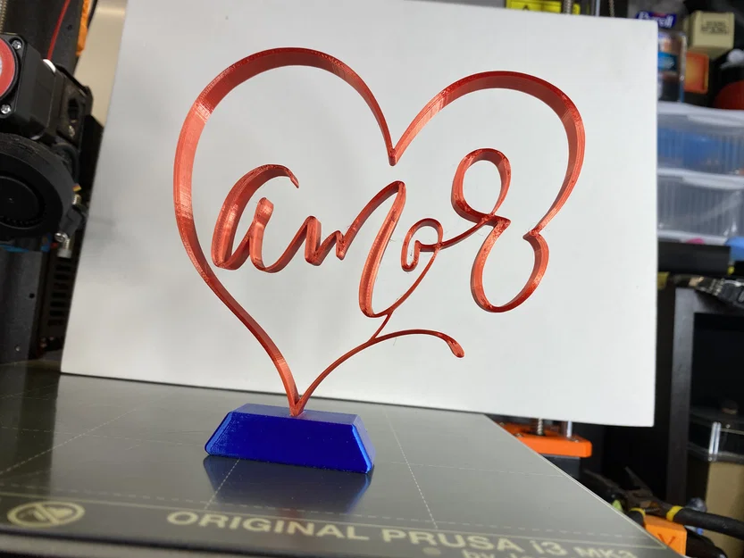 Mô hình trang trí Valentine Heart Amor (Quà tặng tình yêu 3D) - Image 2