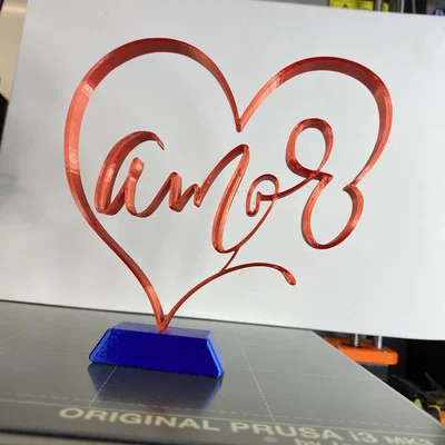 Mô hình trang trí Valentine Heart Amor (Quà tặng tình yêu 3D)