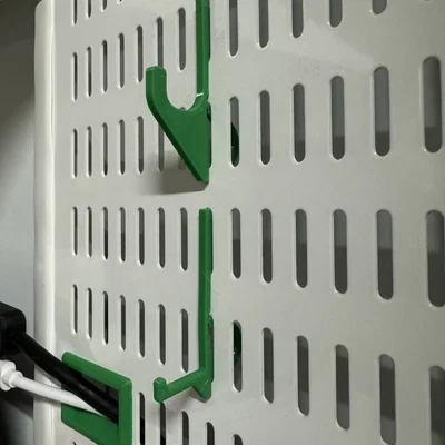 Móc treo chịu lực cho bảng Elfa Pegboard in 3D tiện lợi