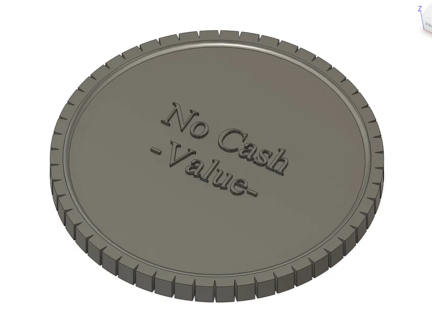 Token Mô Phỏng Đồng Xu (Fake Quarter) Chính Xác Cao In 3D - Image 1