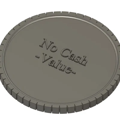 Token Mô Phỏng Đồng Xu (Fake Quarter) Chính Xác Cao In 3D