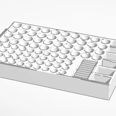Khay đựng pin đa năng 3D - Sắp xếp pin AA, AAA, 9V, CR2032 gọn gàng