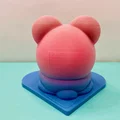Mô hình gấu trúc Panda ôm trái tim 3D cực dễ thương - Thumbnail 5