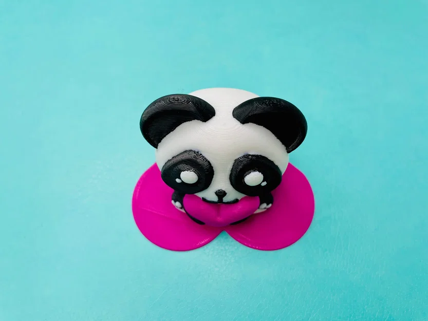 Mô hình gấu trúc Panda ôm trái tim 3D cực dễ thương - Image 6