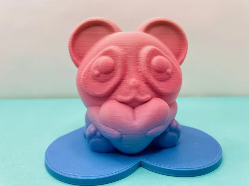 Mô hình gấu trúc Panda ôm trái tim 3D cực dễ thương - Image 9