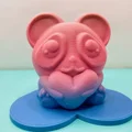 Mô hình gấu trúc Panda ôm trái tim 3D cực dễ thương - Thumbnail 9