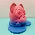 Mô hình gấu trúc Panda ôm trái tim 3D cực dễ thương - Thumbnail 10