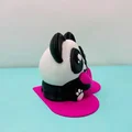 Mô hình gấu trúc Panda ôm trái tim 3D cực dễ thương - Thumbnail 11
