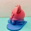 Mô hình gấu trúc Panda ôm trái tim 3D cực dễ thương - Thumbnail 12