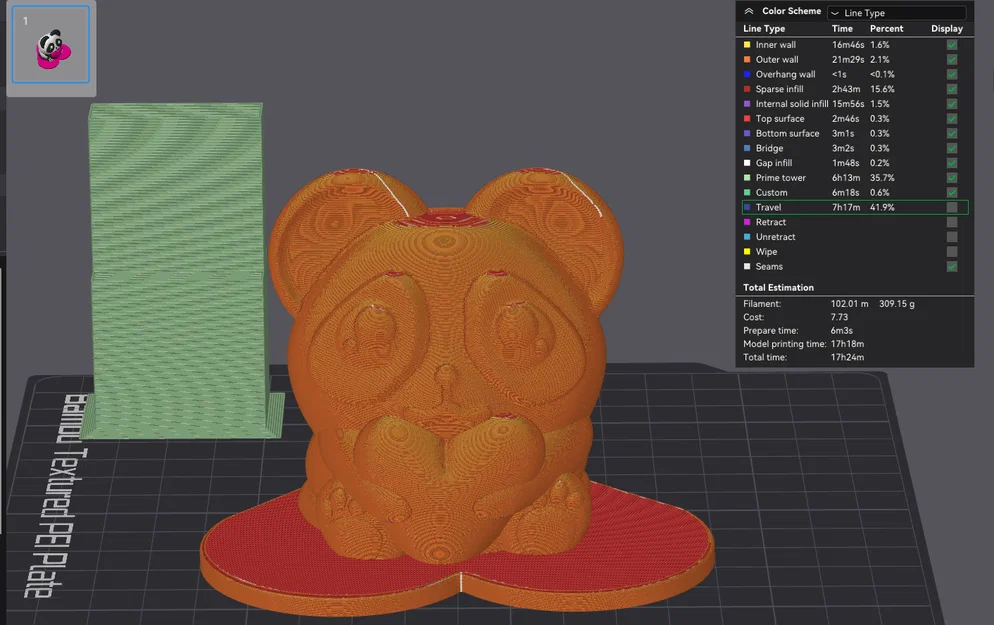 Mô hình gấu trúc Panda ôm trái tim 3D cực dễ thương - Image 14