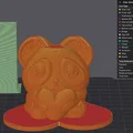 Mô hình gấu trúc Panda ôm trái tim 3D cực dễ thương - Thumbnail 14