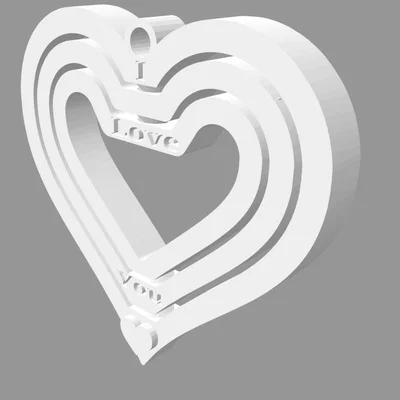 Dây chuyền trái tim Gyro V2 - Món quà I Love You ý nghĩa