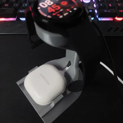Đế sạc đa năng cho Galaxy Watch 4 và Galaxy Buds FE in 3D