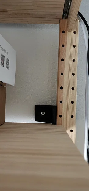 Giá treo tường kệ IKEA IVAR (wall mount bracket) có khoảng hở đi dây - Image 4