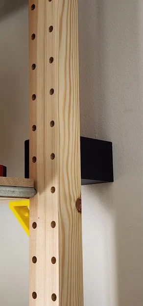 Giá treo tường kệ IKEA IVAR (wall mount bracket) có khoảng hở đi dây - Image 5