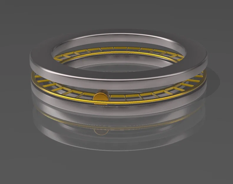 Vòng bi xoay Lazy Susan (Axial Roller Bearing) in 3D - Image 2