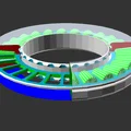 Vòng bi xoay Lazy Susan (Axial Roller Bearing) in 3D - Thumbnail 4