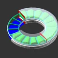 Vòng bi xoay Lazy Susan (Axial Roller Bearing) in 3D - Thumbnail 6