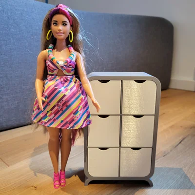 Tủ ngăn kéo cho Barbie (Barbie dresser with drawers)