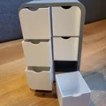Tủ ngăn kéo cho Barbie (Barbie dresser with drawers) - Thumbnail 2
