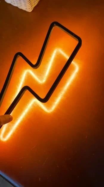 Khung đèn Neon hình tia chớp (Lightning Bolt) trang trí độc đáo - Image 9