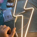 Khung đèn Neon hình tia chớp (Lightning Bolt) trang trí độc đáo - Thumbnail 10