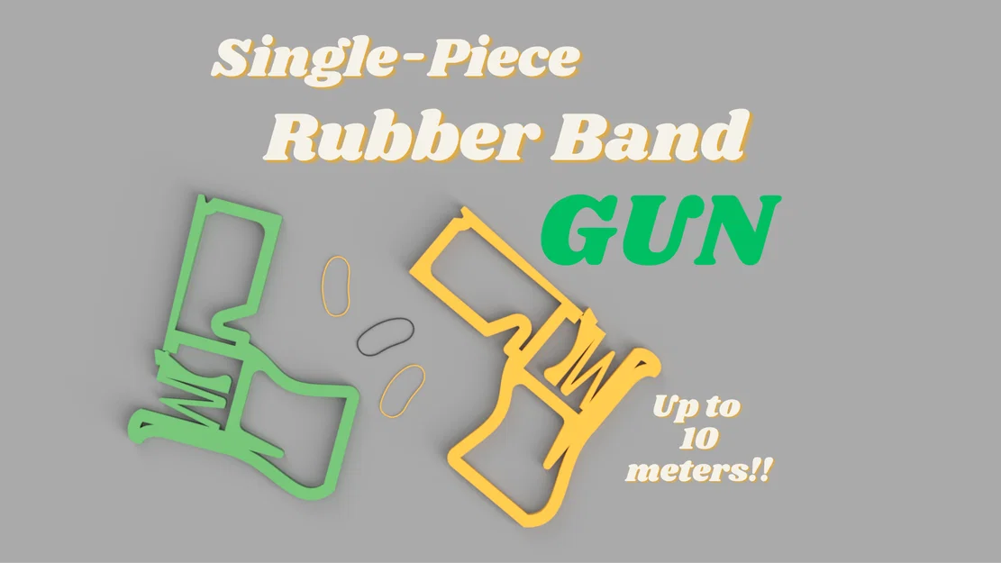 Súng bắn dây thun một mảnh (Single-Piece Rubber Band Gun) - Image 1