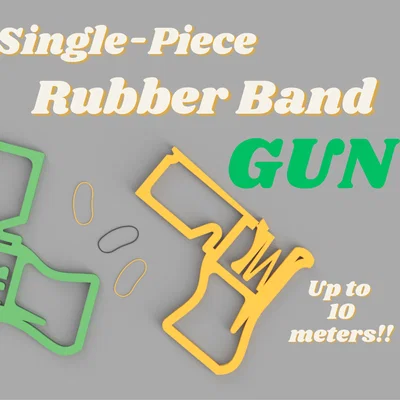Súng bắn dây thun một mảnh (Single-Piece Rubber Band Gun)