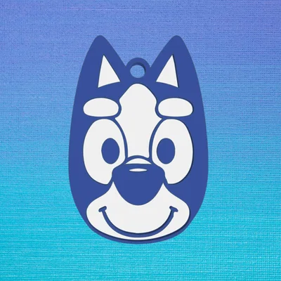 Móc khóa Bluey 3D đáng yêu cho bé - Hướng dẫn in chi tiết
