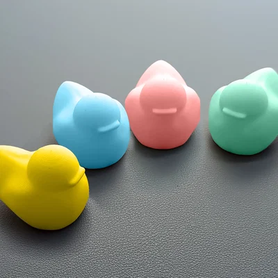 Mô hình vịt con nổi nhà tắm - Đồ chơi 3D đáng yêu cho bé