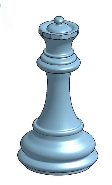 Quân Hậu Cờ Vua (Chess Queen) – Mẫu 3D STL - Image 1