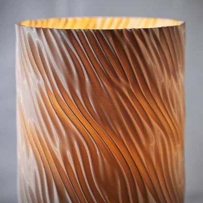 Chụp đèn xoắn gợn sóng (Helical waves lamp shade)