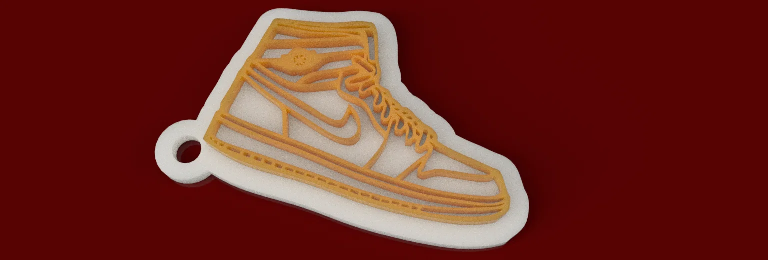 Móc khóa Nike Jordan Air in 3D thời trang cho tín đồ sneaker - Image 1
