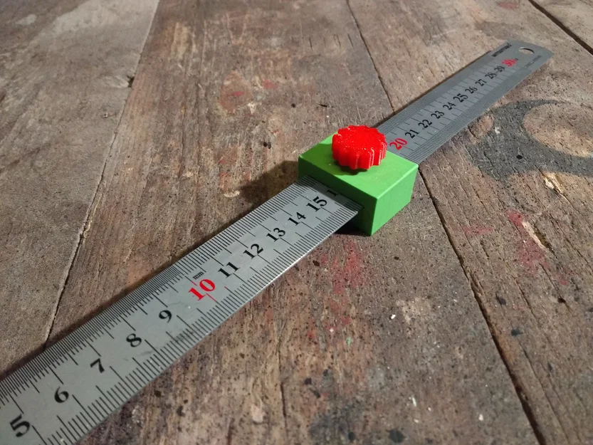 Cữ chặn thước thép (Steel Ruler Marking Gauge) in 3D tiện lợi - Image 1