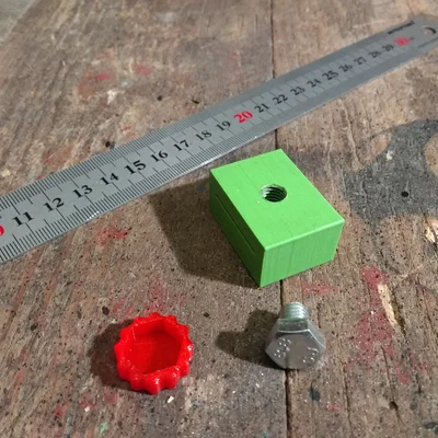 Cữ chặn thước thép (Steel Ruler Marking Gauge) in 3D tiện lợi