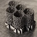 Nhà trú ẩn tổ ong 5 ống in 3D cho cá và tôm cảnh - Thumbnail 1