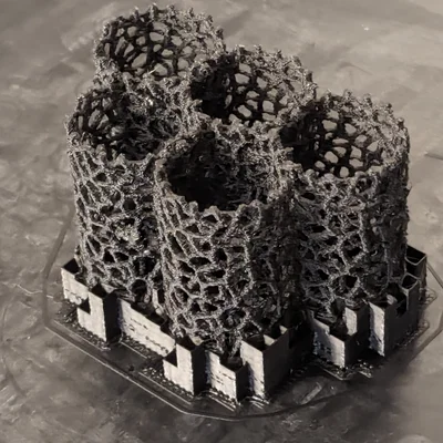 Nhà trú ẩn tổ ong 5 ống in 3D cho cá và tôm cảnh