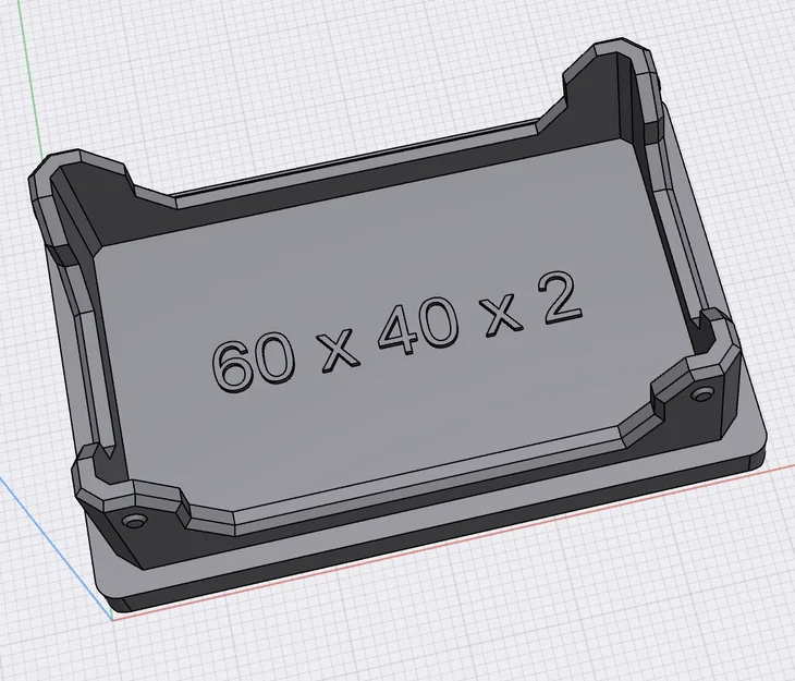 Nắp bịt đầu cột hàng rào 60x40mm in 3D chất lượng cao - Image 1