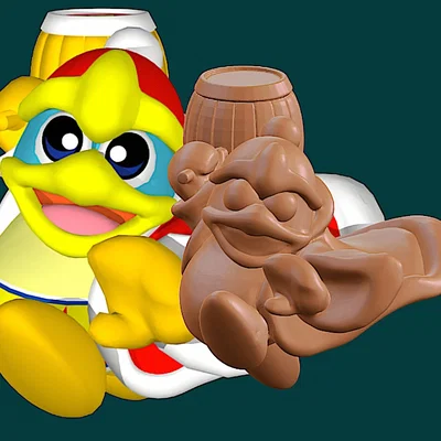 Mô hình 3D King Dedede từ game Kirby cực đẹp để trưng bày