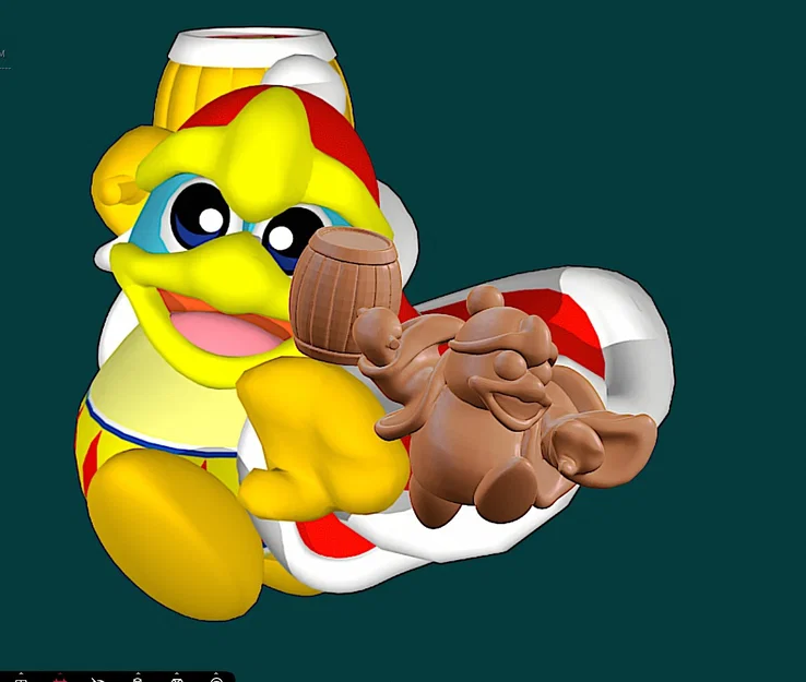 Mô hình 3D King Dedede từ game Kirby cực đẹp để trưng bày - Image 2