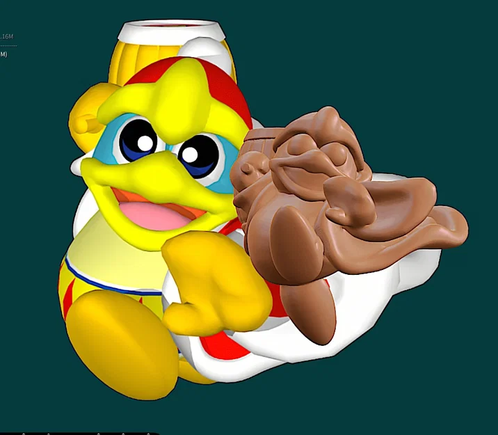 Mô hình 3D King Dedede từ game Kirby cực đẹp để trưng bày - Image 3
