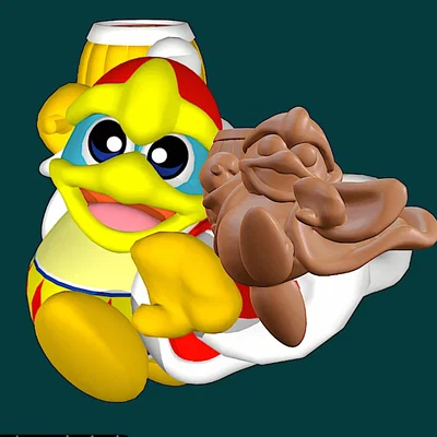 Mô hình 3D King Dedede từ game Kirby cực đẹp để trưng bày