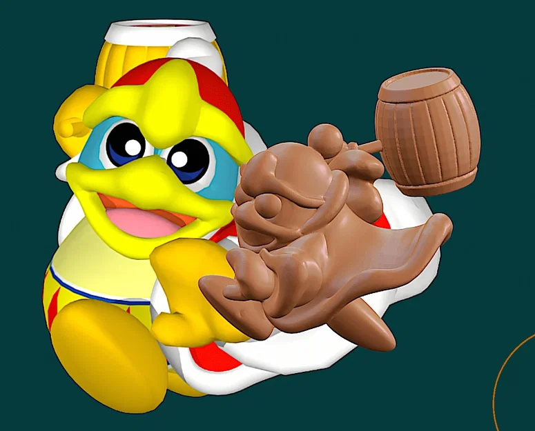 Mô hình 3D King Dedede từ game Kirby cực đẹp để trưng bày - Image 4