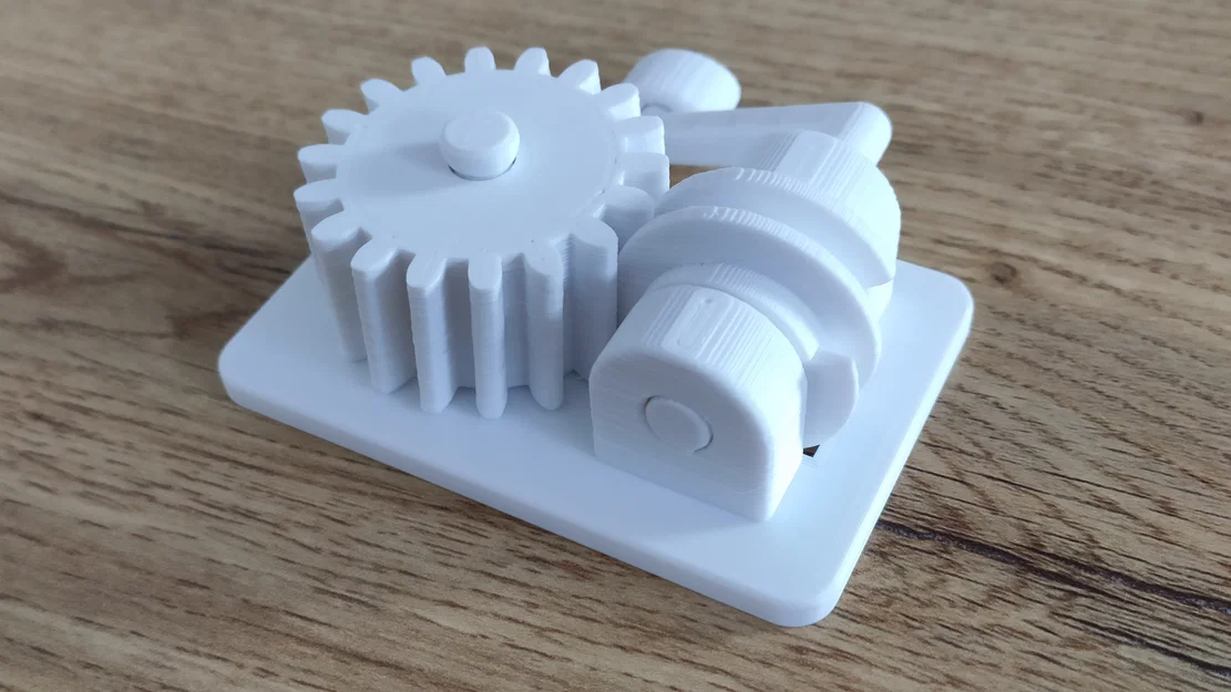 Bộ Truyền Trục Vít (Worm Gear Drive) - Test Print-in-Place - Image 1