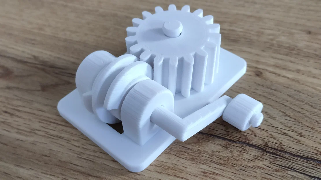Bộ Truyền Trục Vít (Worm Gear Drive) - Test Print-in-Place - Image 2