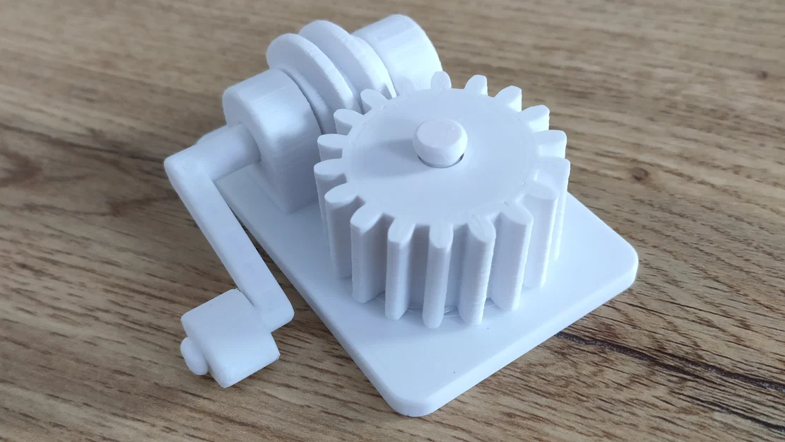 Bộ Truyền Trục Vít (Worm Gear Drive) - Test Print-in-Place - Image 3