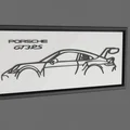 Mô hình trang trí 3D Porsche GT3RS - Thiết kế tối giản tinh tế - Thumbnail 1