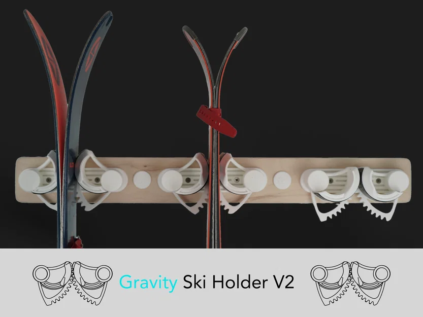 Giá treo/giá đỡ ván ski Gravity (BẢN CẬP NHẬT) - Image 1